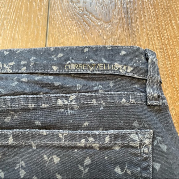 Current/Elliott The Stiletto Floral Print Jeans - Picture 10 of 16